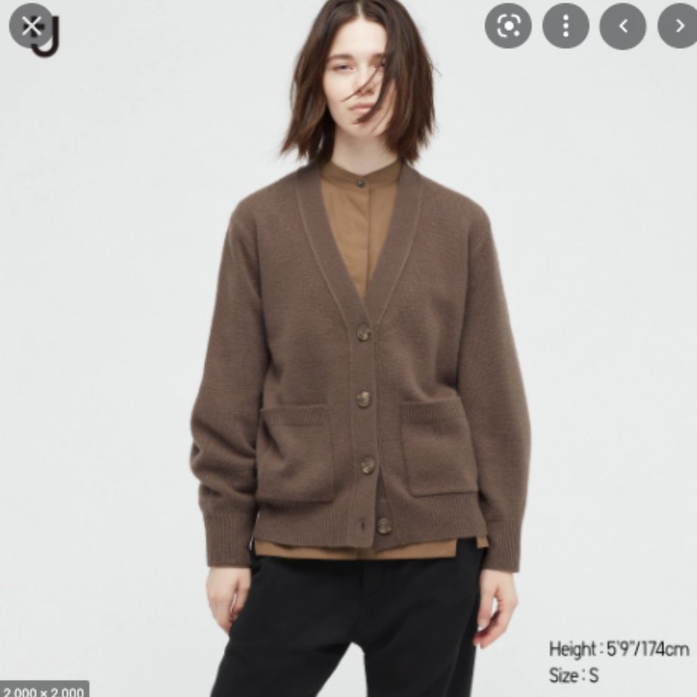 Lambswool cardigan from Japan - Picture 2 of 7